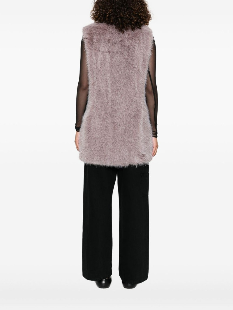 faux-fur sleeveless vest 4