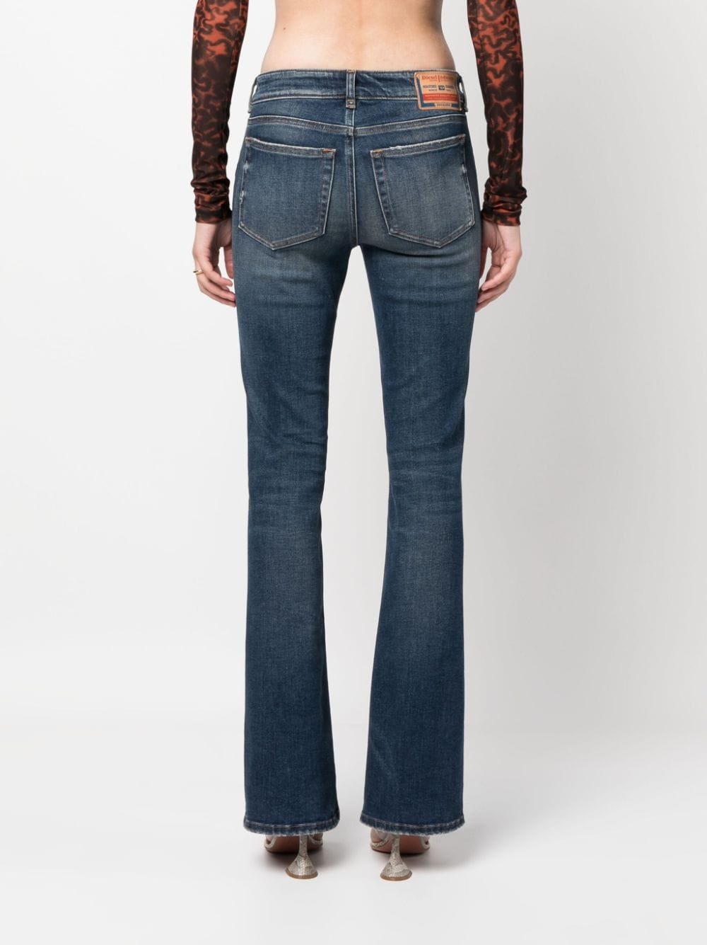 mid-rise bootcut jeans - 4