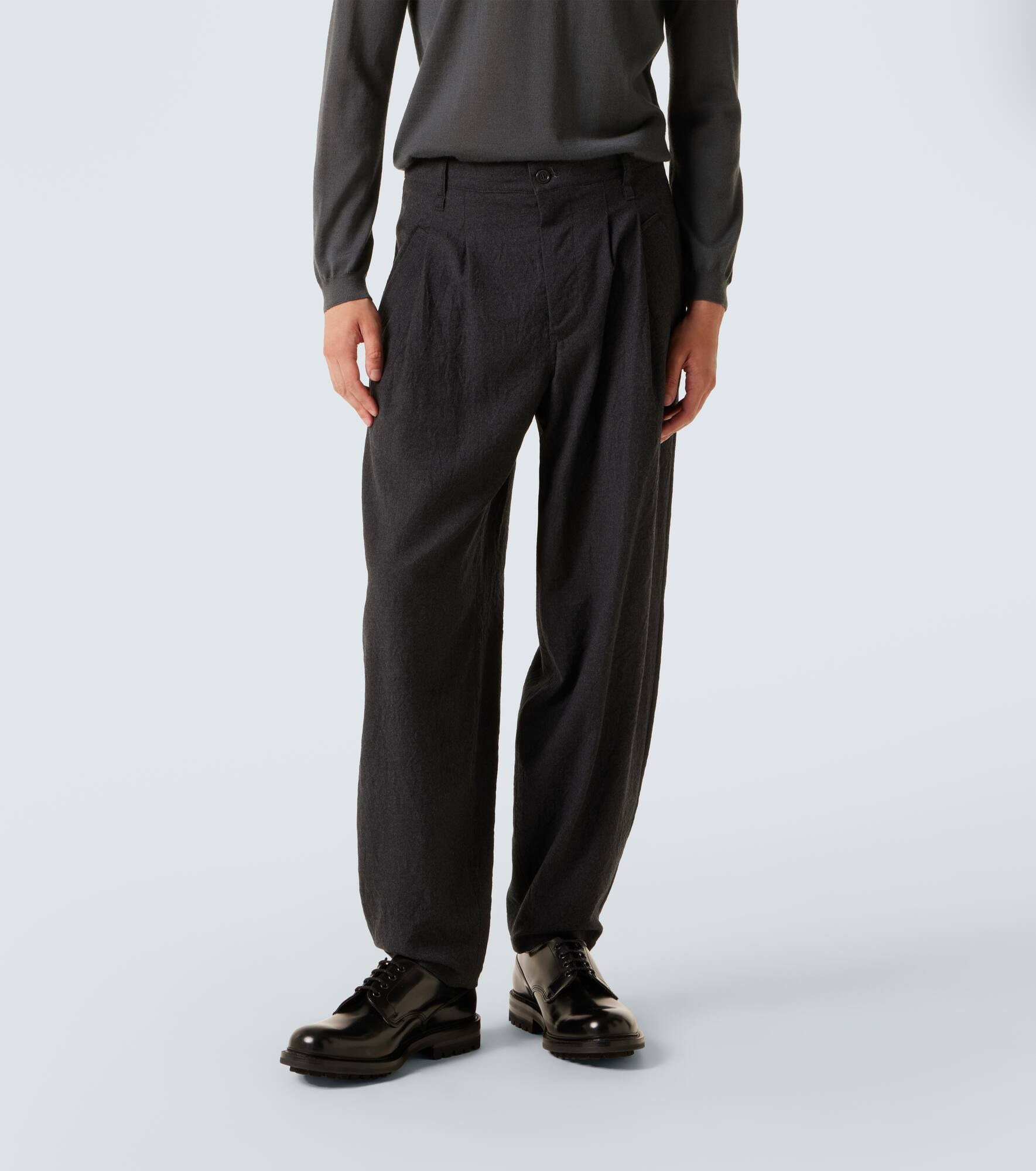 Virgin wool tapered pants - 3