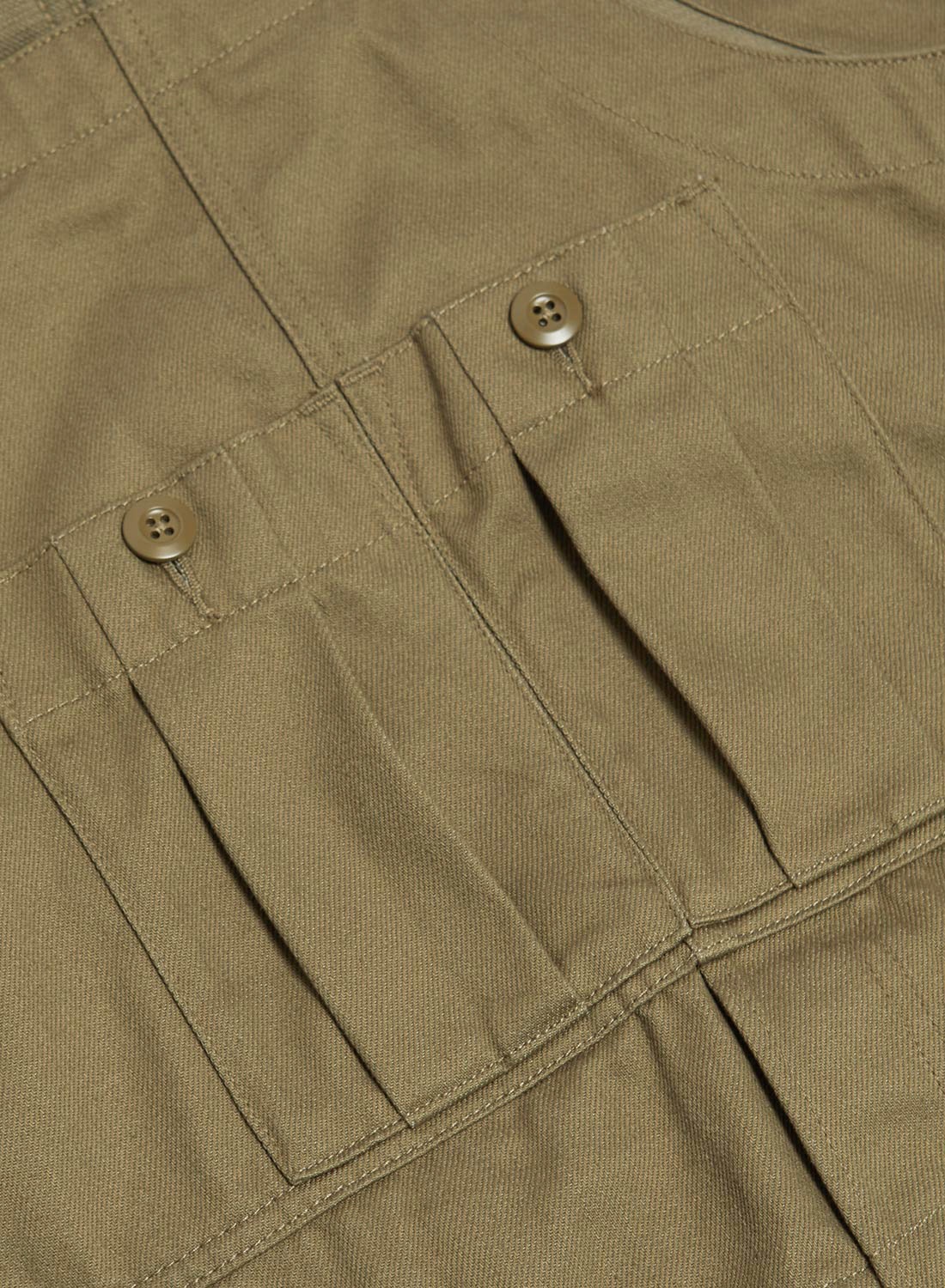 Railway Dungaree Heavy Cotton in Army - 8