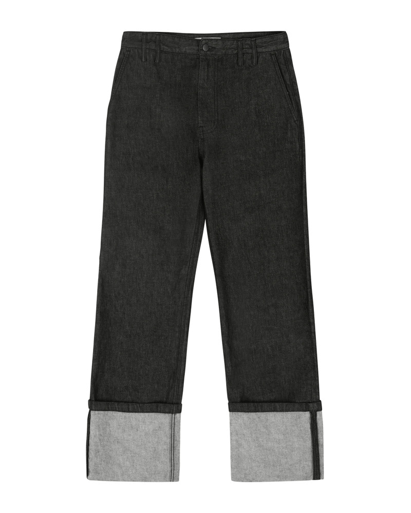 CUFF JEAN RAW BLACK 1