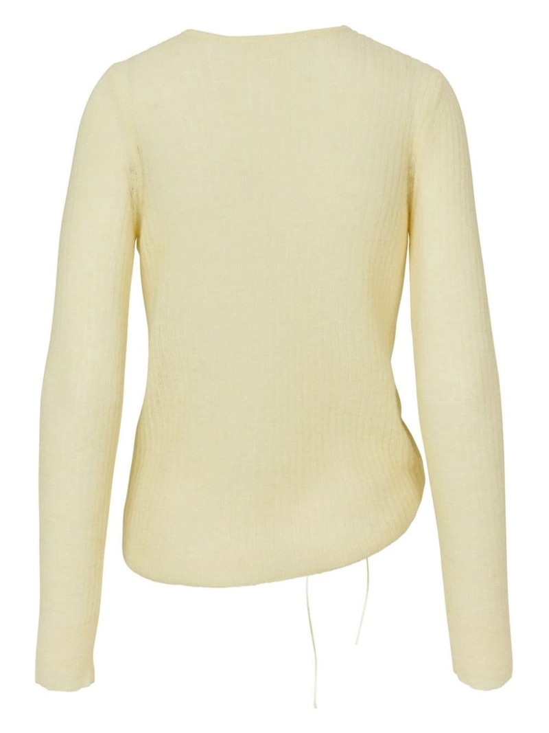 CECILIE BAHNSEN ruched-detailing jumper outlook