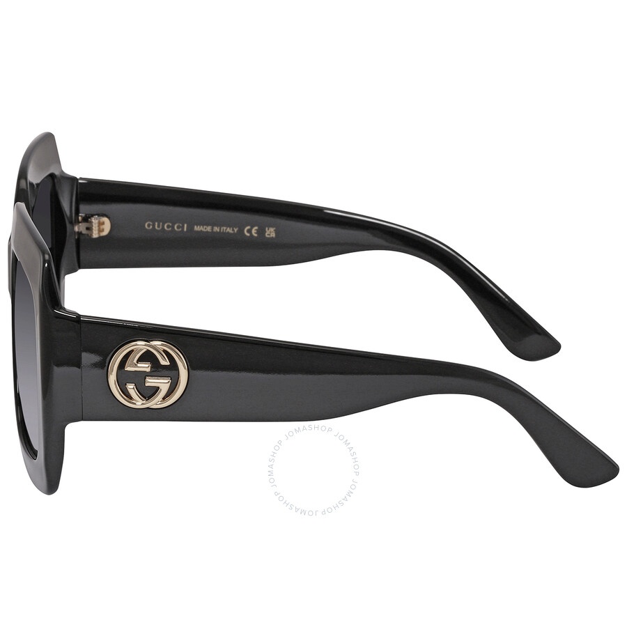 Gucci Grey Gradient Square Ladies Sunglasses GG0053SN 001 54 - 4