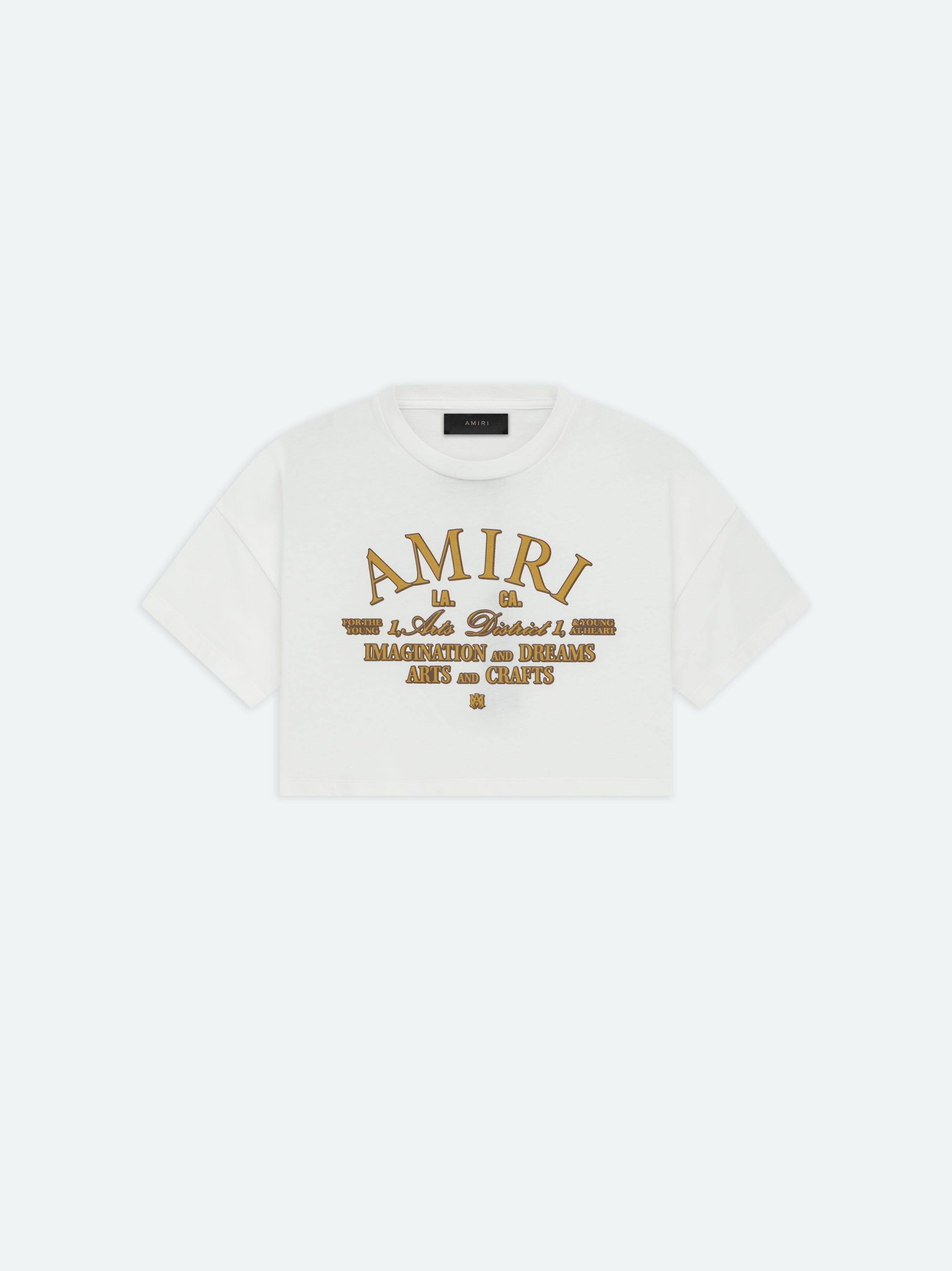 【AMIRI】 ARTS DISTRICT CROPPED TEE WOMEN - WOMEN'S ARTS DISTRICT CROPPED TEE - Black | AMIRI