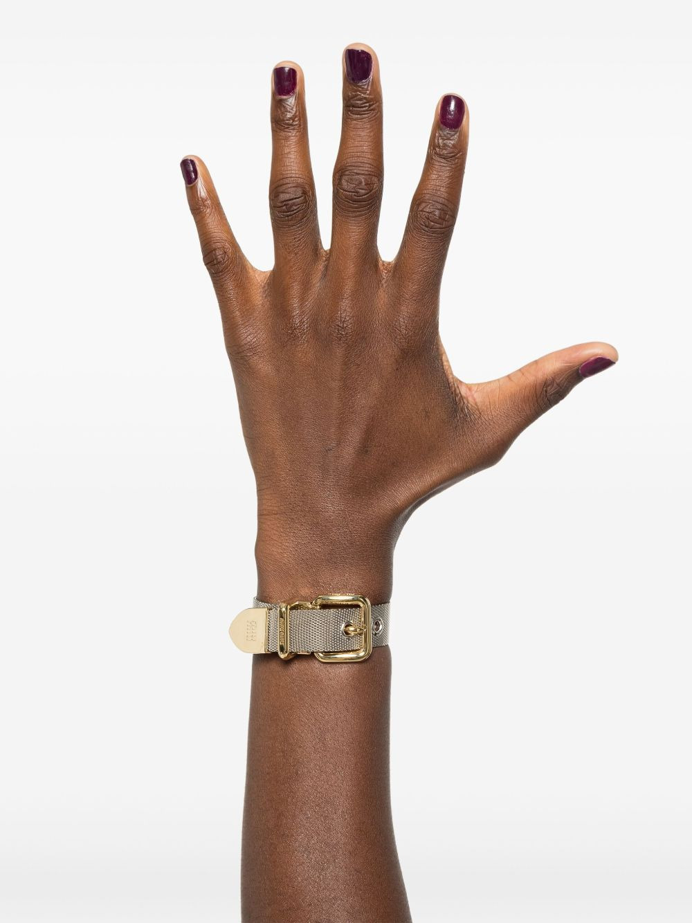 two-tone buckle bracelet - 2