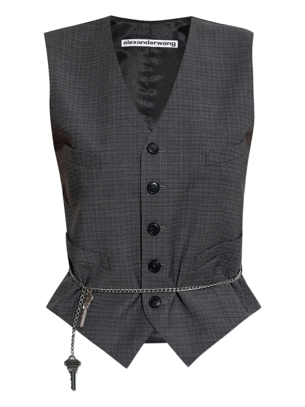 ALEXANDER WANG - Women Chain Tailored Vest - 5