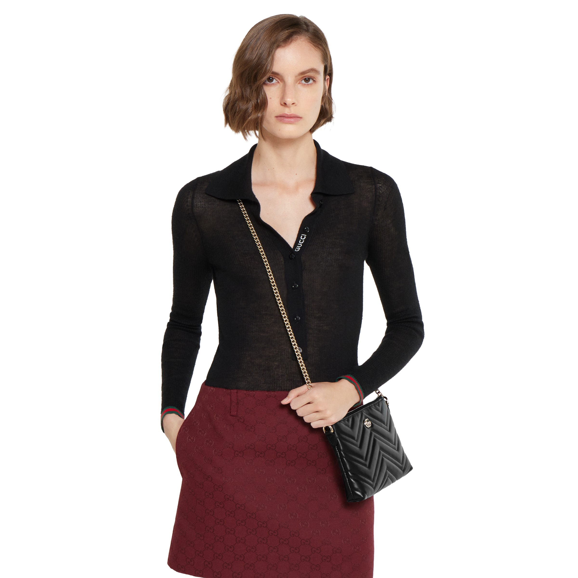 GG Marmont pochette with chain - 5