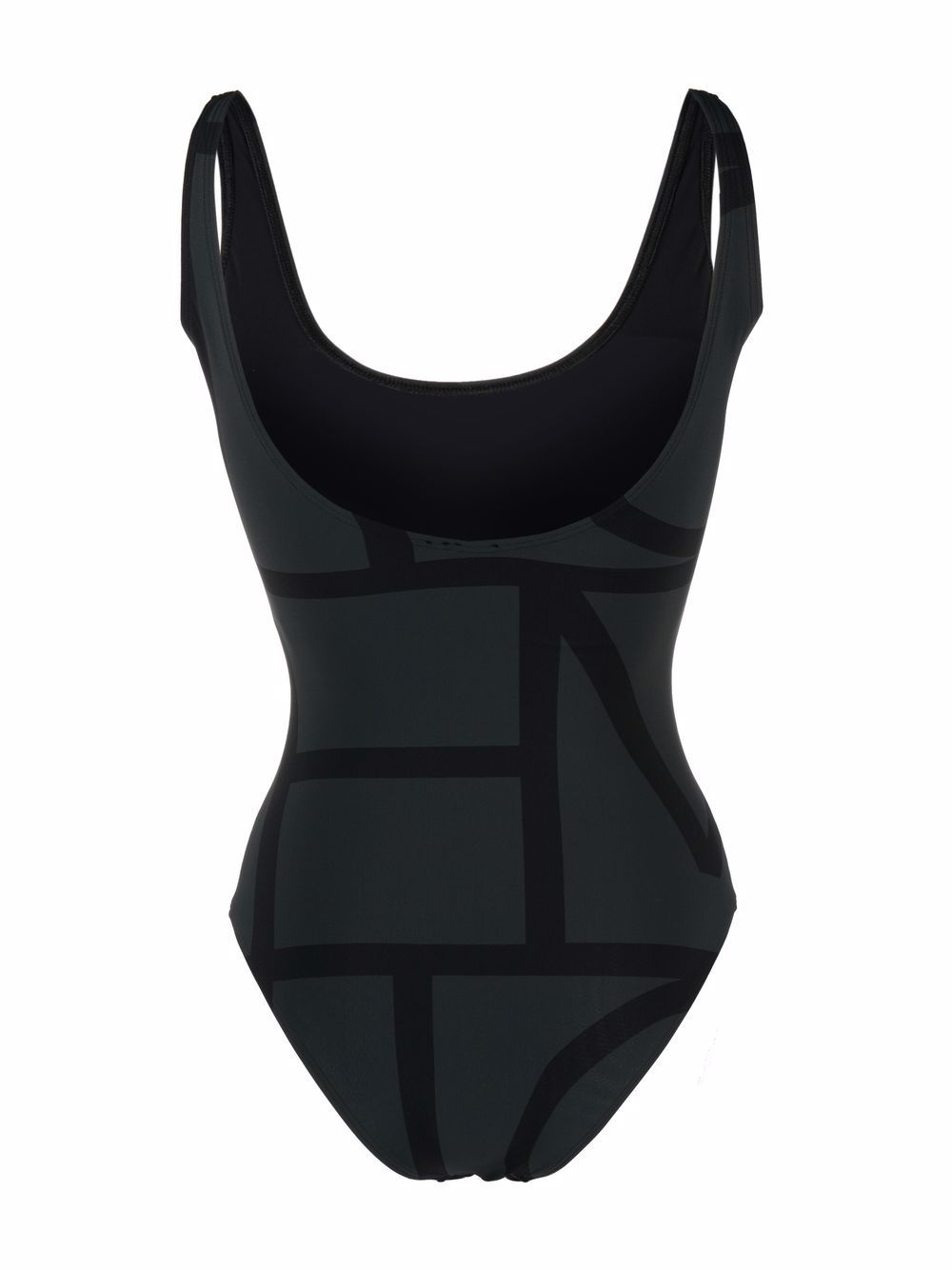 monogram low-back swimsuit - 2