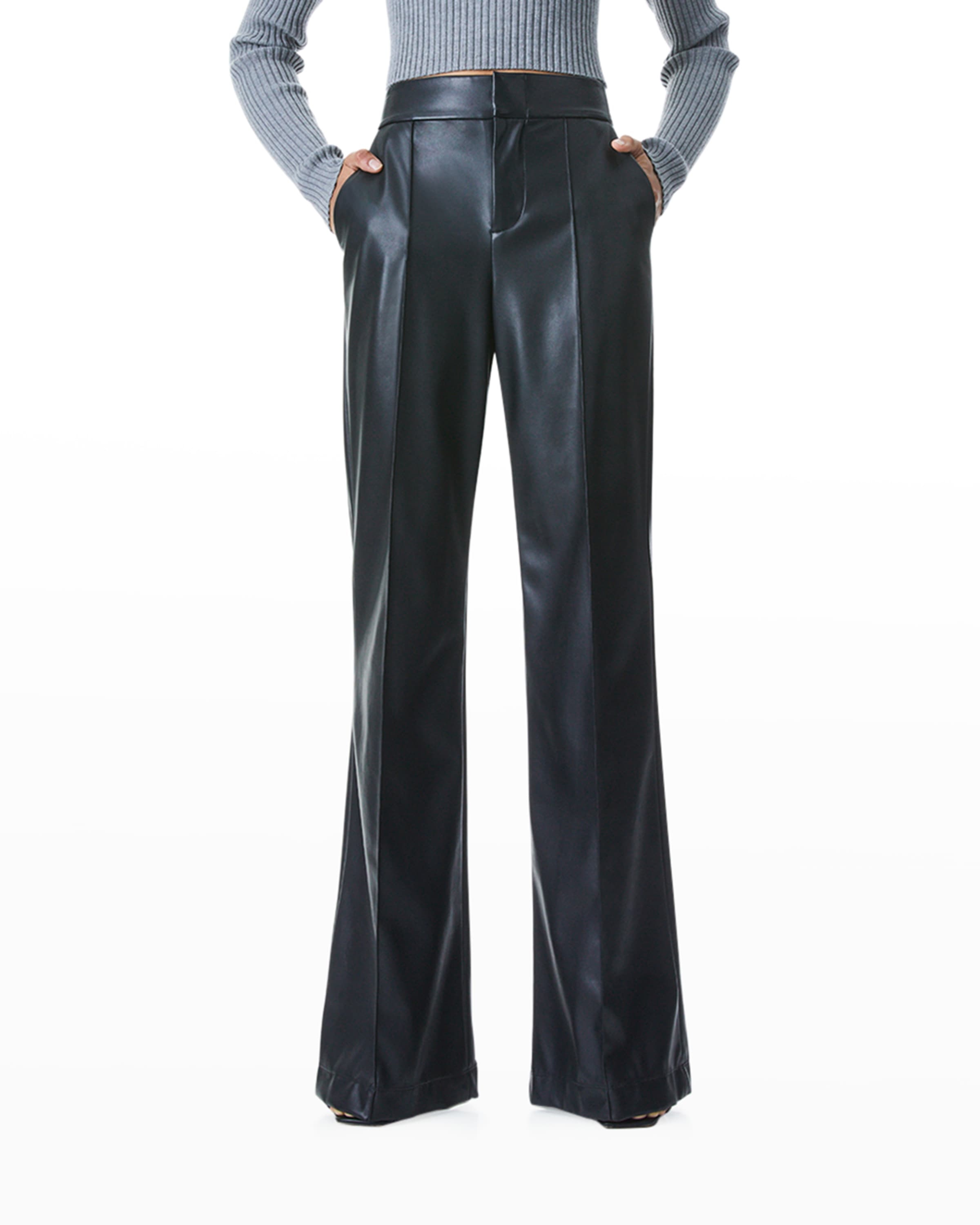 Dylan High-Waist Faux-Leather Pants - 2