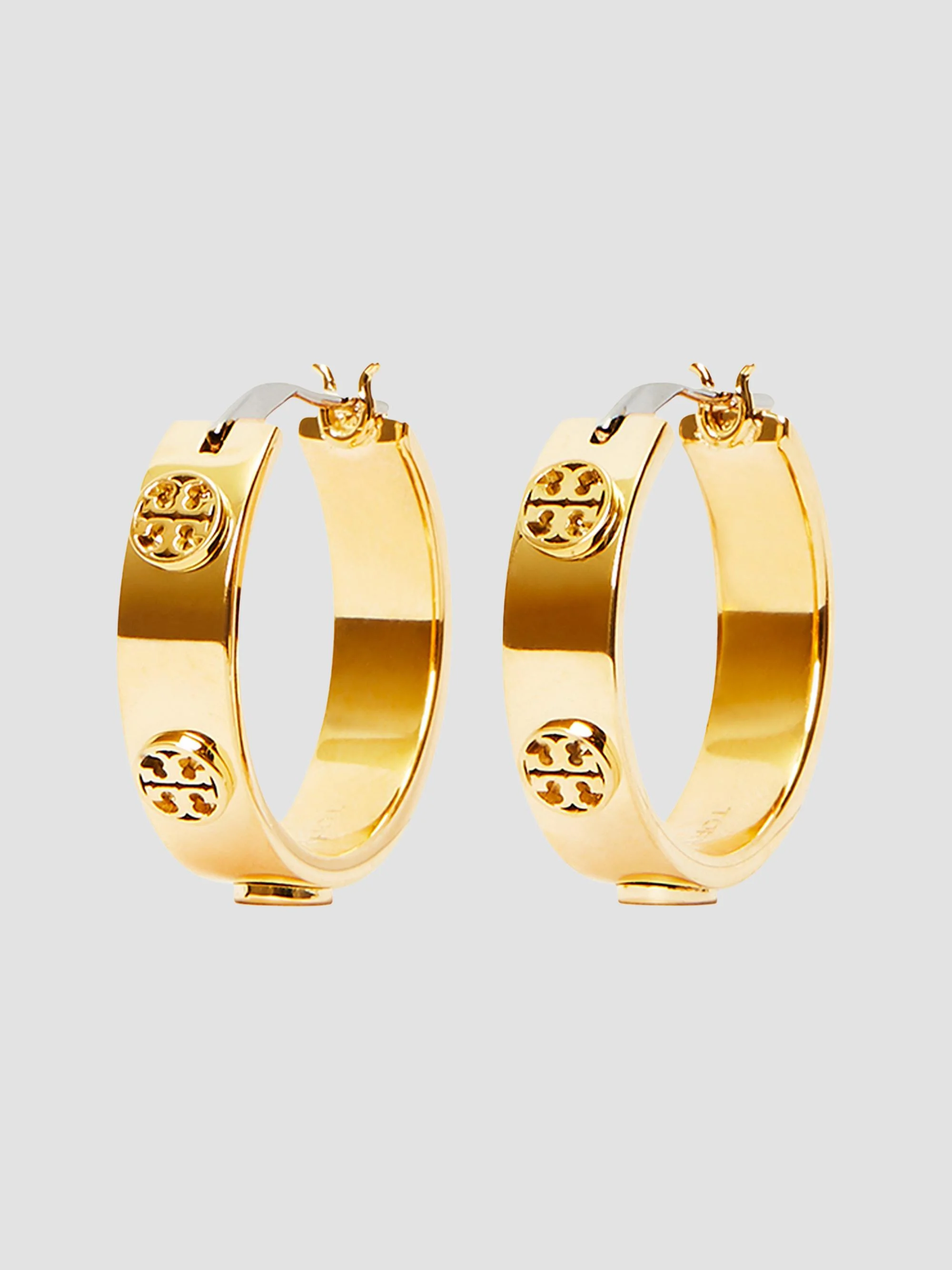 Women's Icon 18K-Gold-Plated Hoop Earrings - Tory Gold - 1