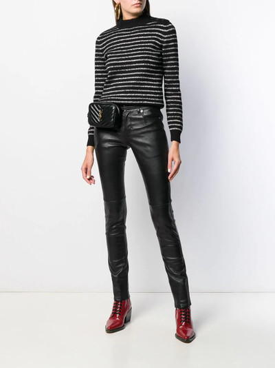 SAINT LAURENT metallic stripes jumper outlook