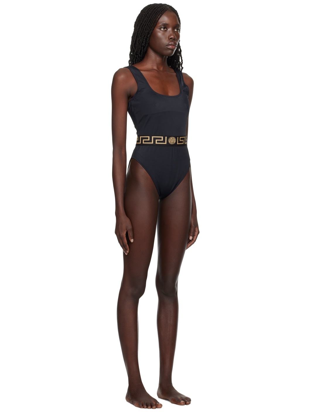 Black Greca Swimsuit - 2