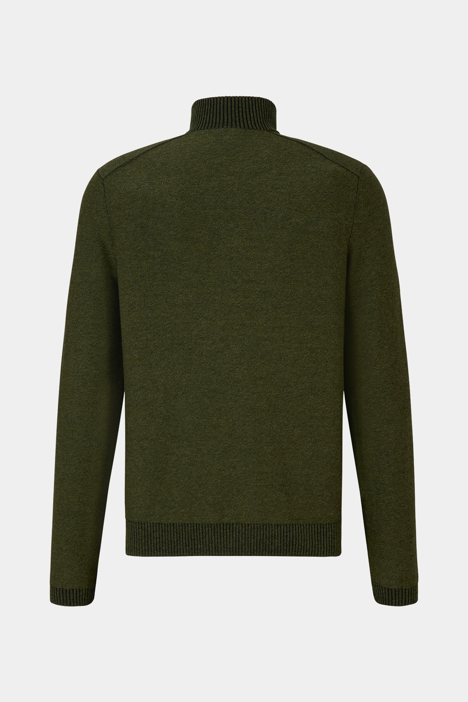 Lias half-zippered sweater in Olive green - 6