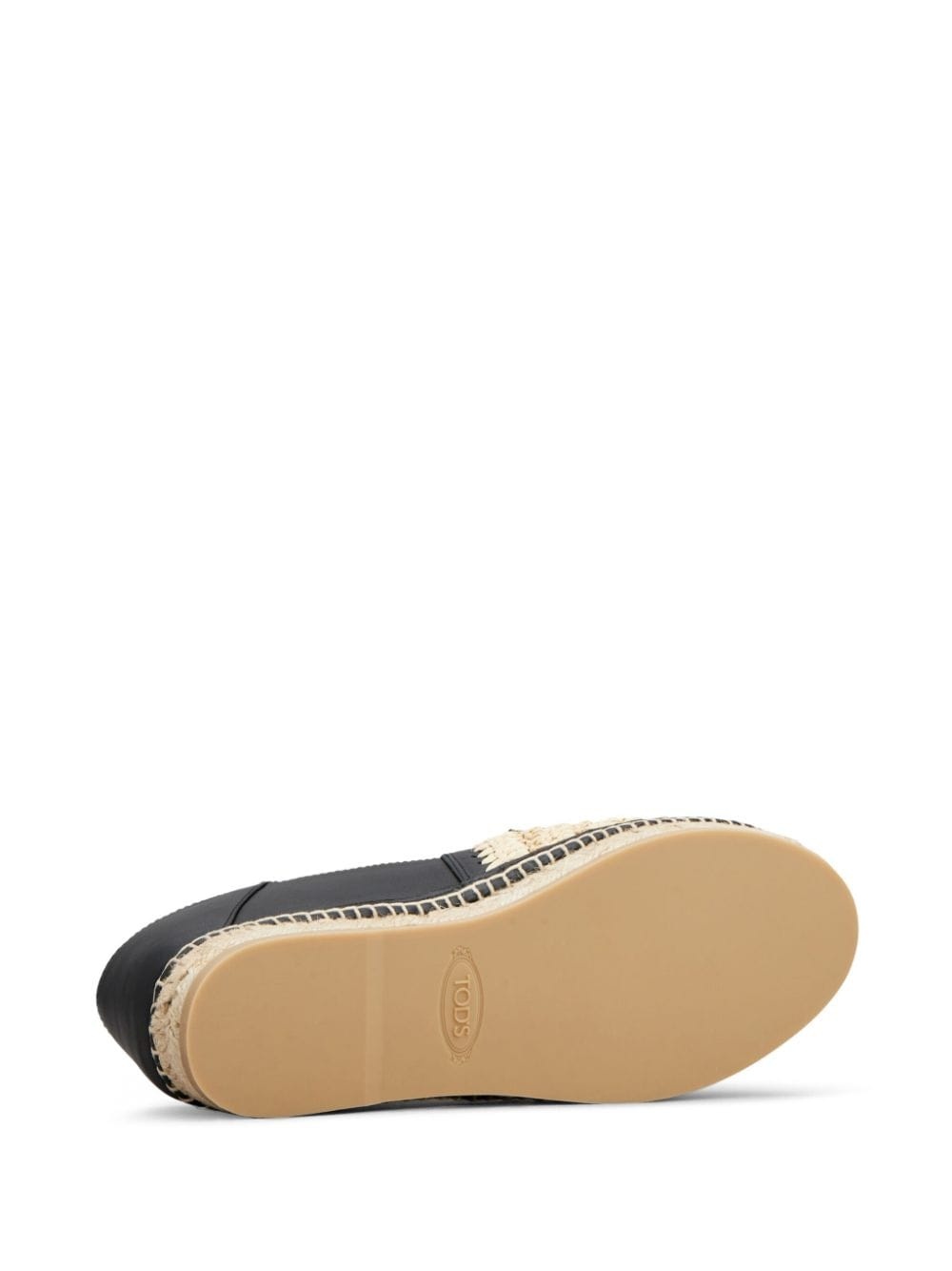 woven-raffia leather espadrilles - 4