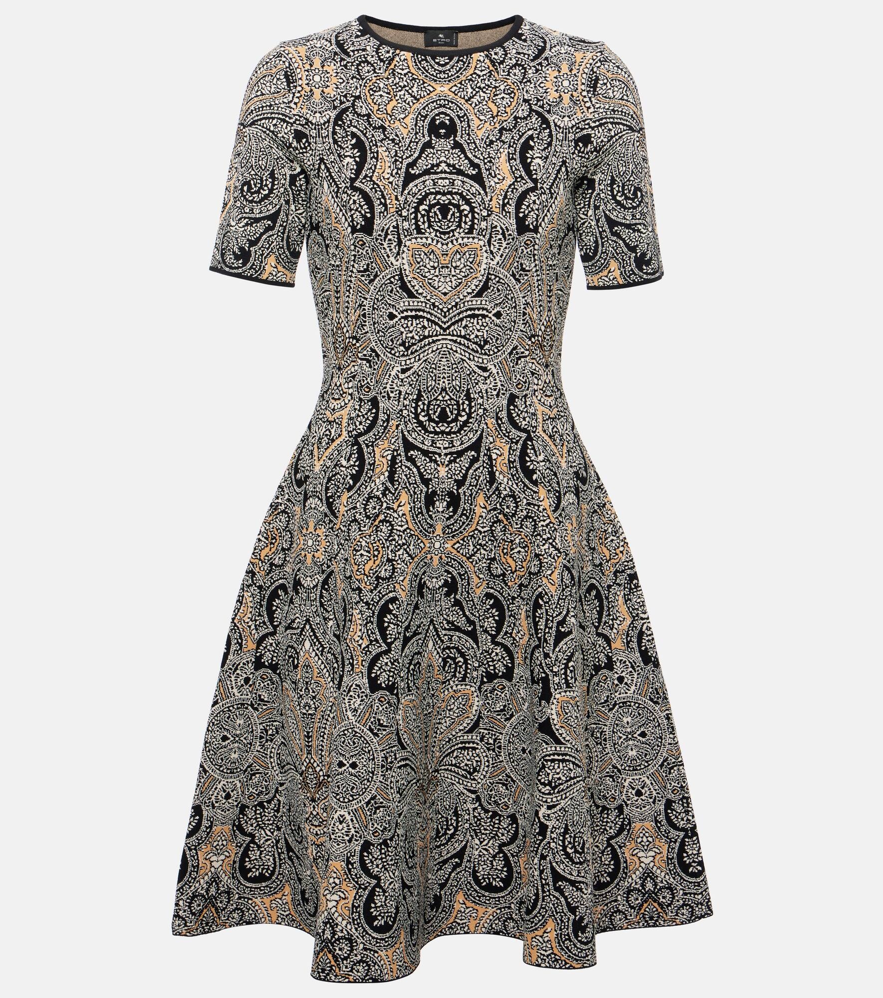 Paisley printed minidress - 1