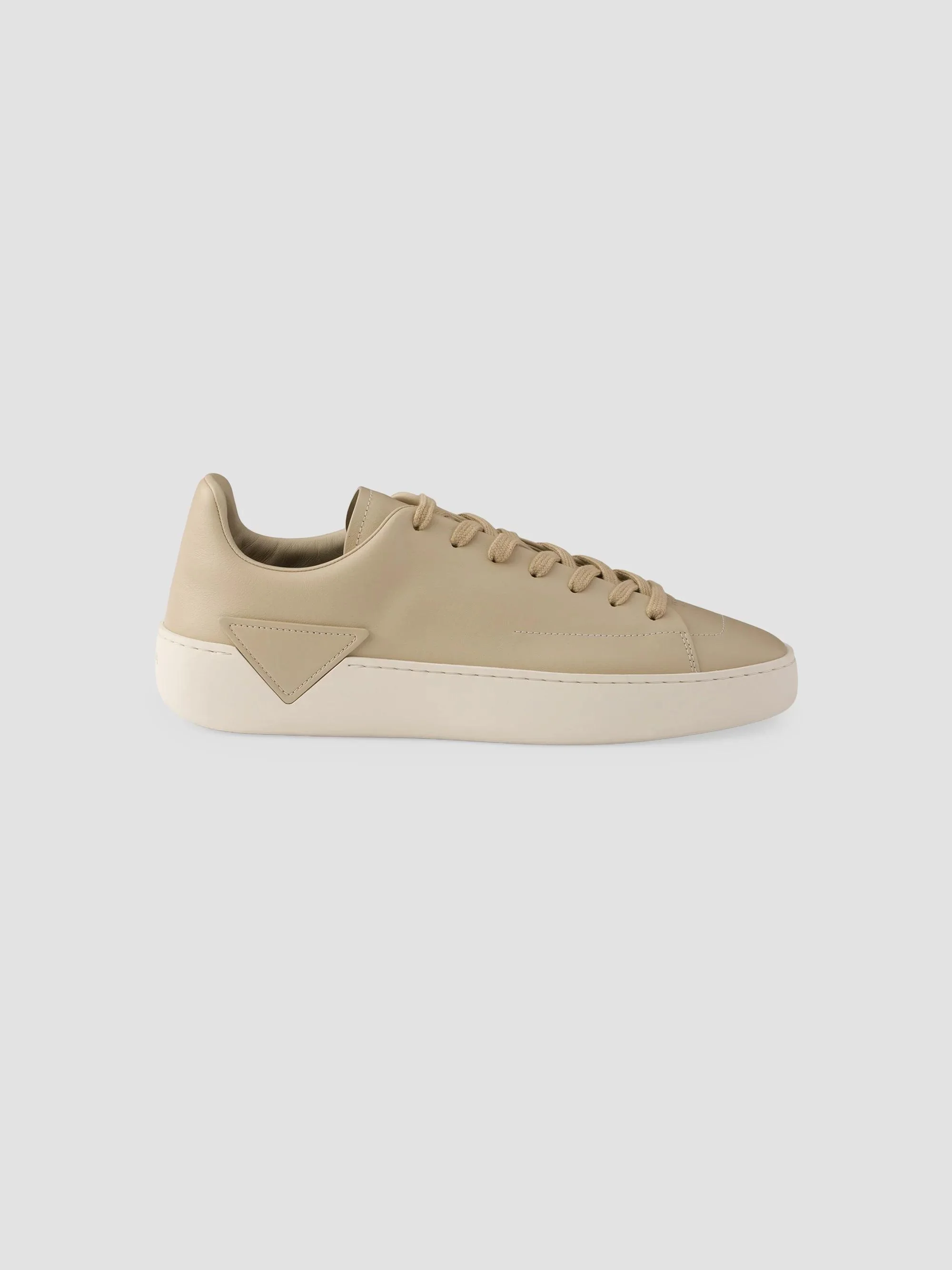 Men's Court Leather Sneakers - Beige - 1