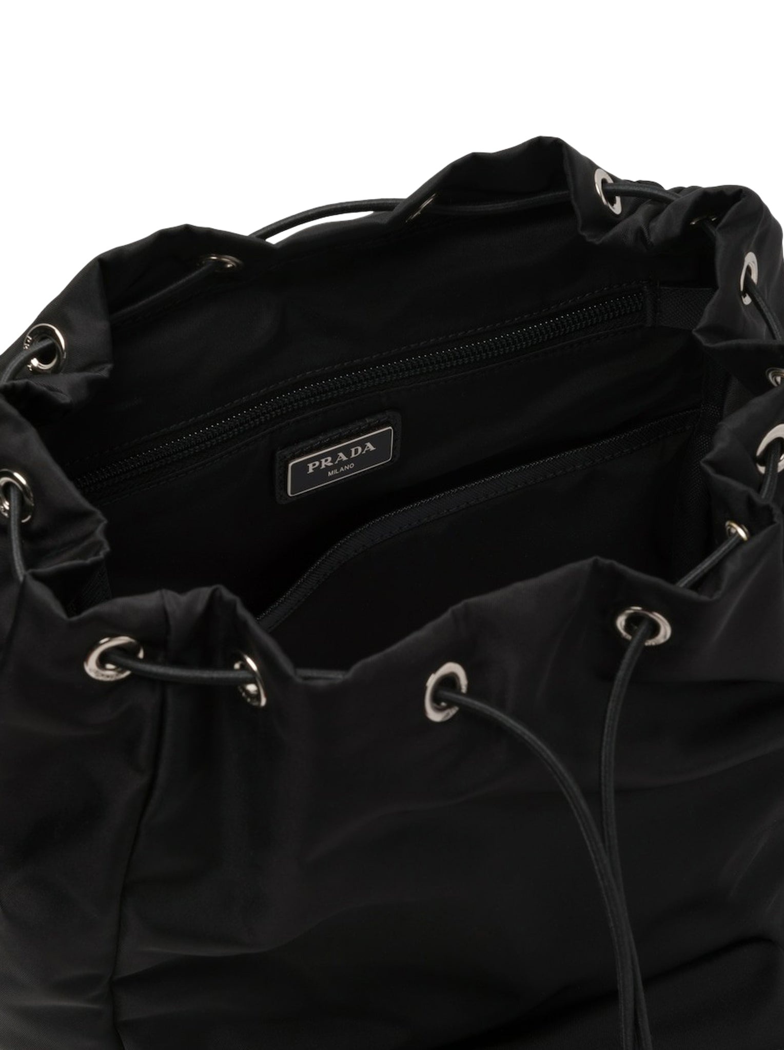 BACKPACK IN RE-NYLON AND SAFFIANO LEATHER - 6