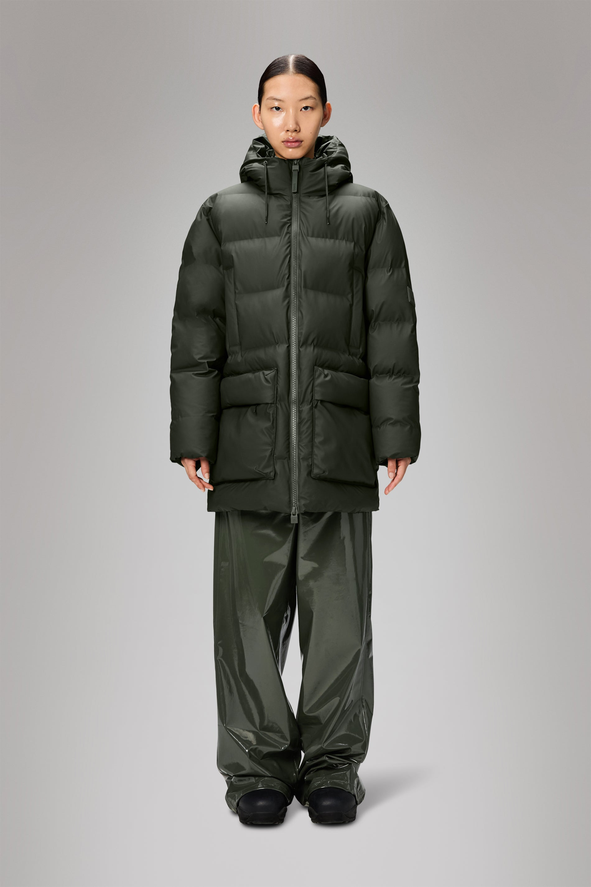 Alta Long Puffer Cargo Jacket - 2