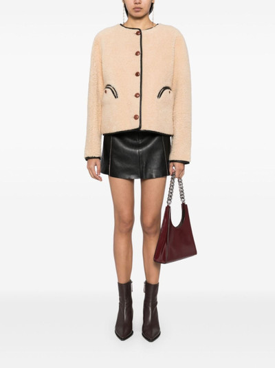 BLAZÉ MILANO reversible shearling bolero jacket outlook