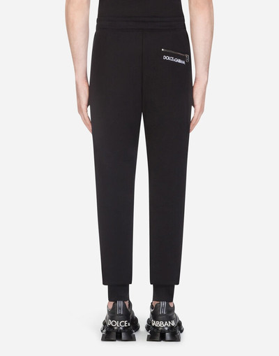 Dolce & Gabbana Cotton jogging pants with embroidery outlook