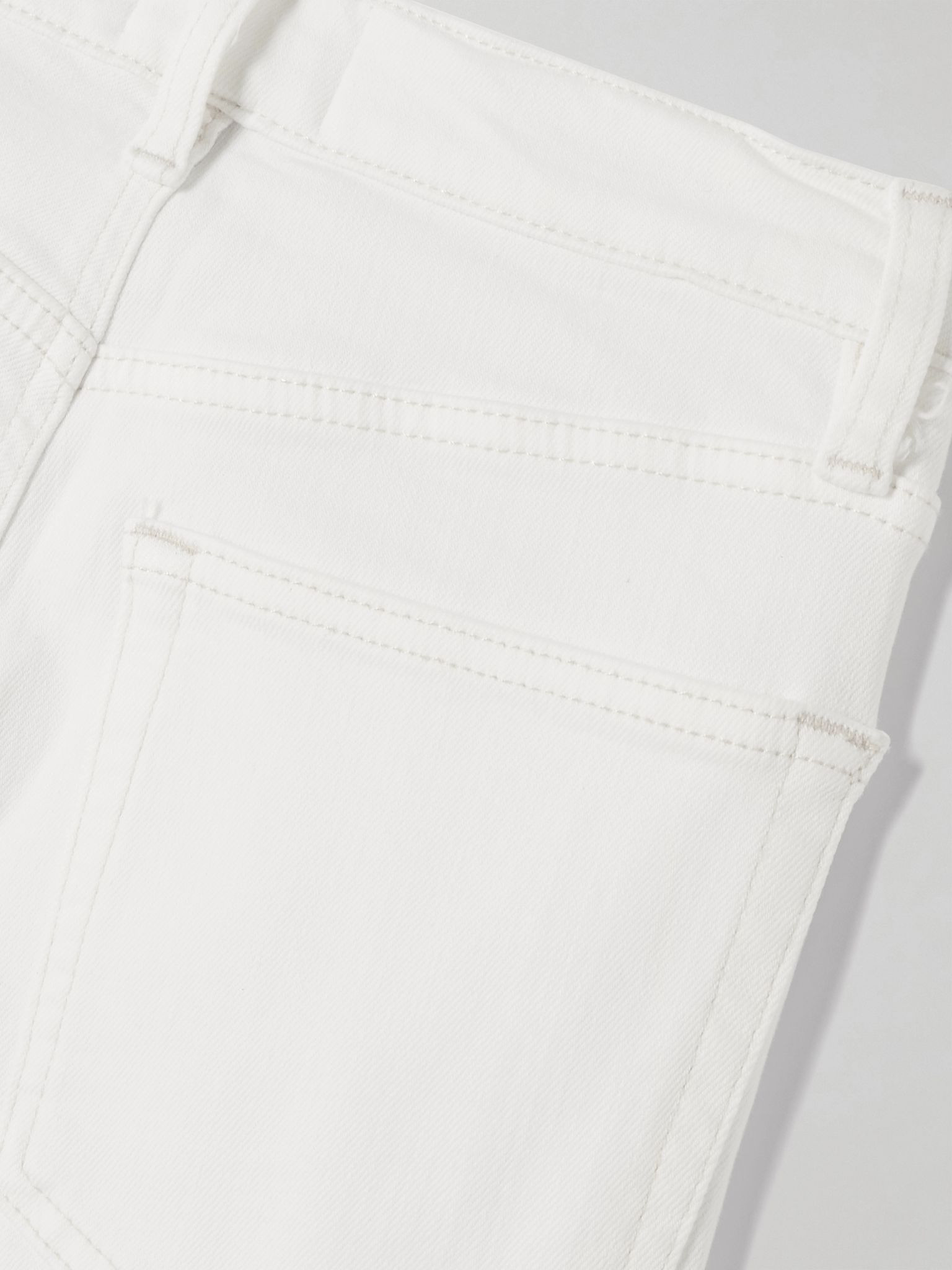 The Pencil cropped high-rise slim-leg jeans White - 6