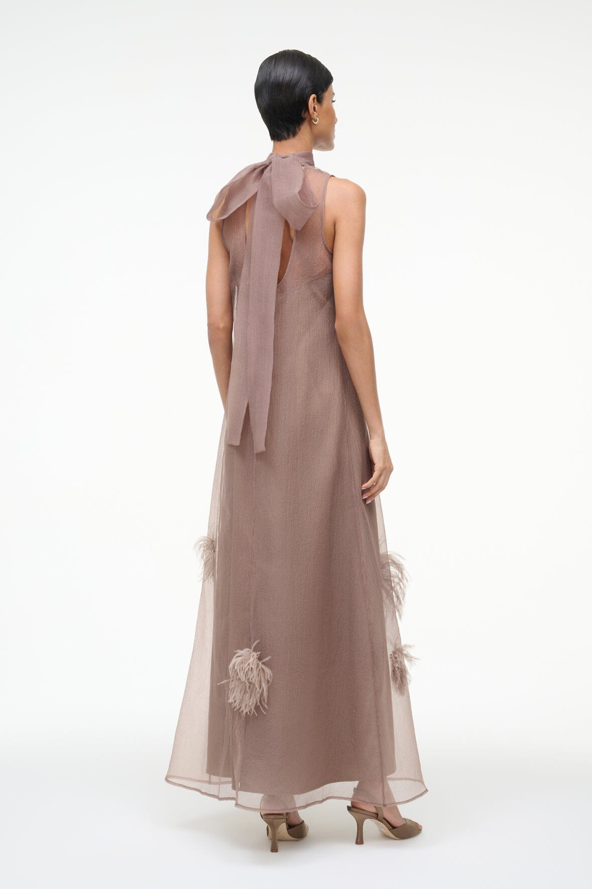 STAUD ALBEE DRESS TRUFFLE - 3