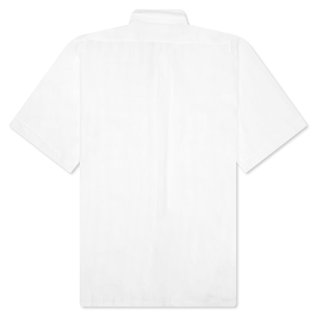 COTTON VOILE SHIRT WITH STRIPES - WHITE - 2