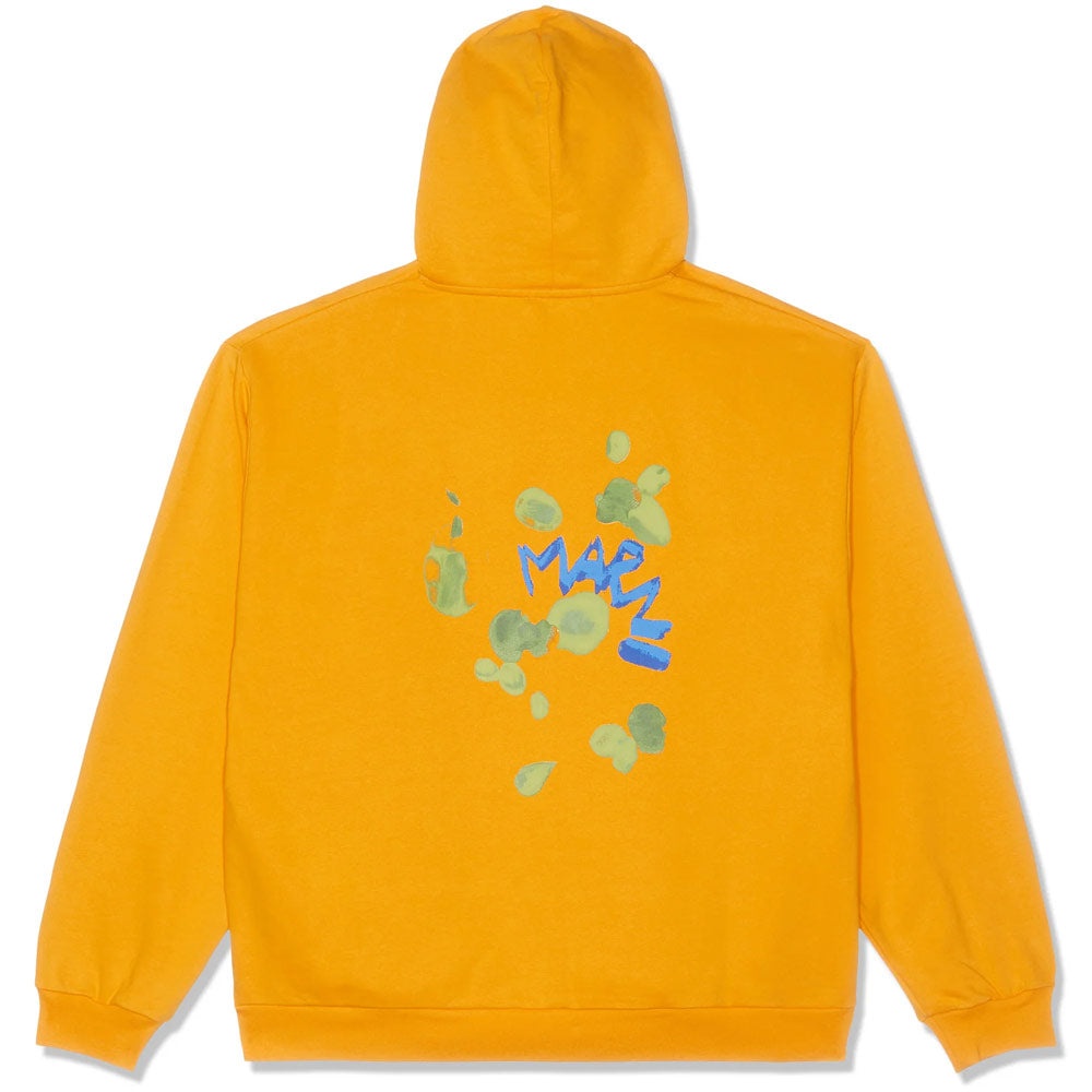 Dripping Flower Logo Jersey Hoodie 'Light Orange' - 2