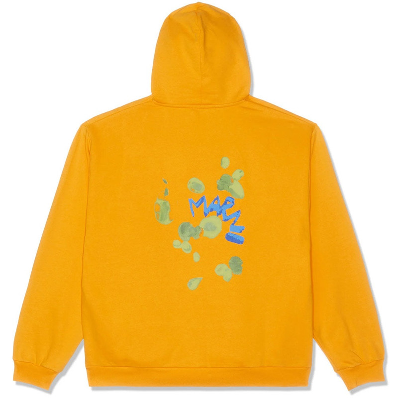 Marni Dripping Flower Logo Jersey Hoodie 'Light Orange' outlook
