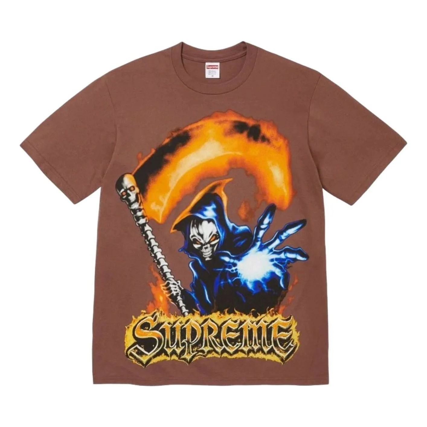 Supreme SS26 Grim Reaper T-Shirt 'Brown' SUP-SS26-159-BRN - 1