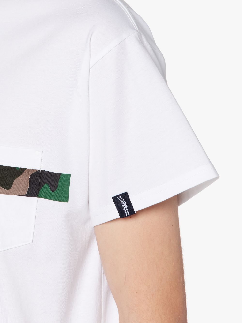 WHITE X CAMO COTTON T-SHIRT | GJM-206 - 6