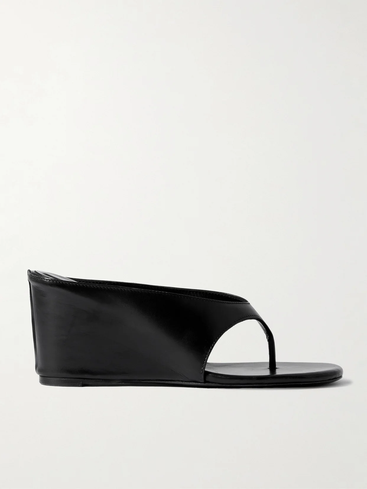 Yaga Leather Wedge Sandals - 1