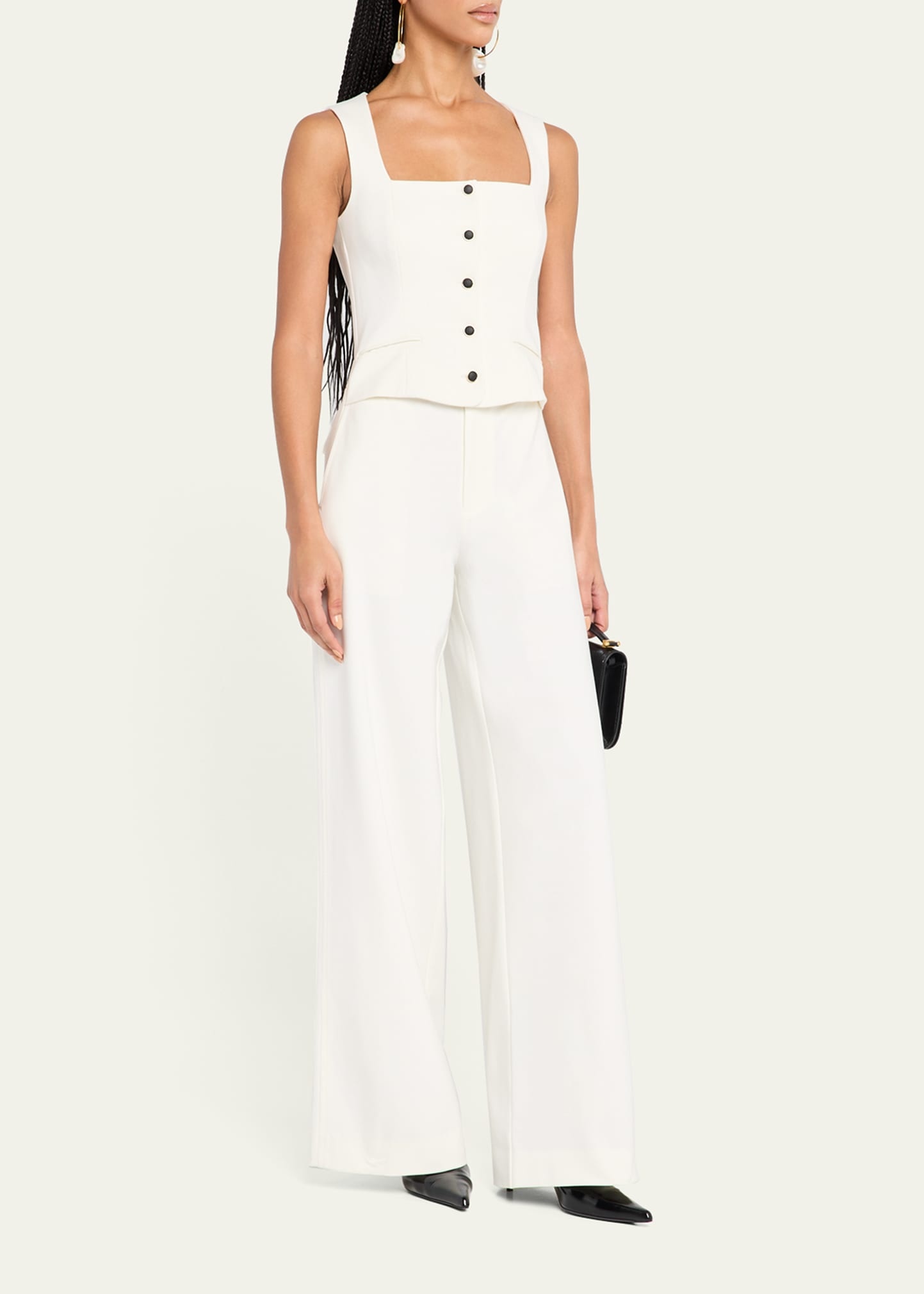 Marianna Wide-Leg Ponte Jumpsuit - 4