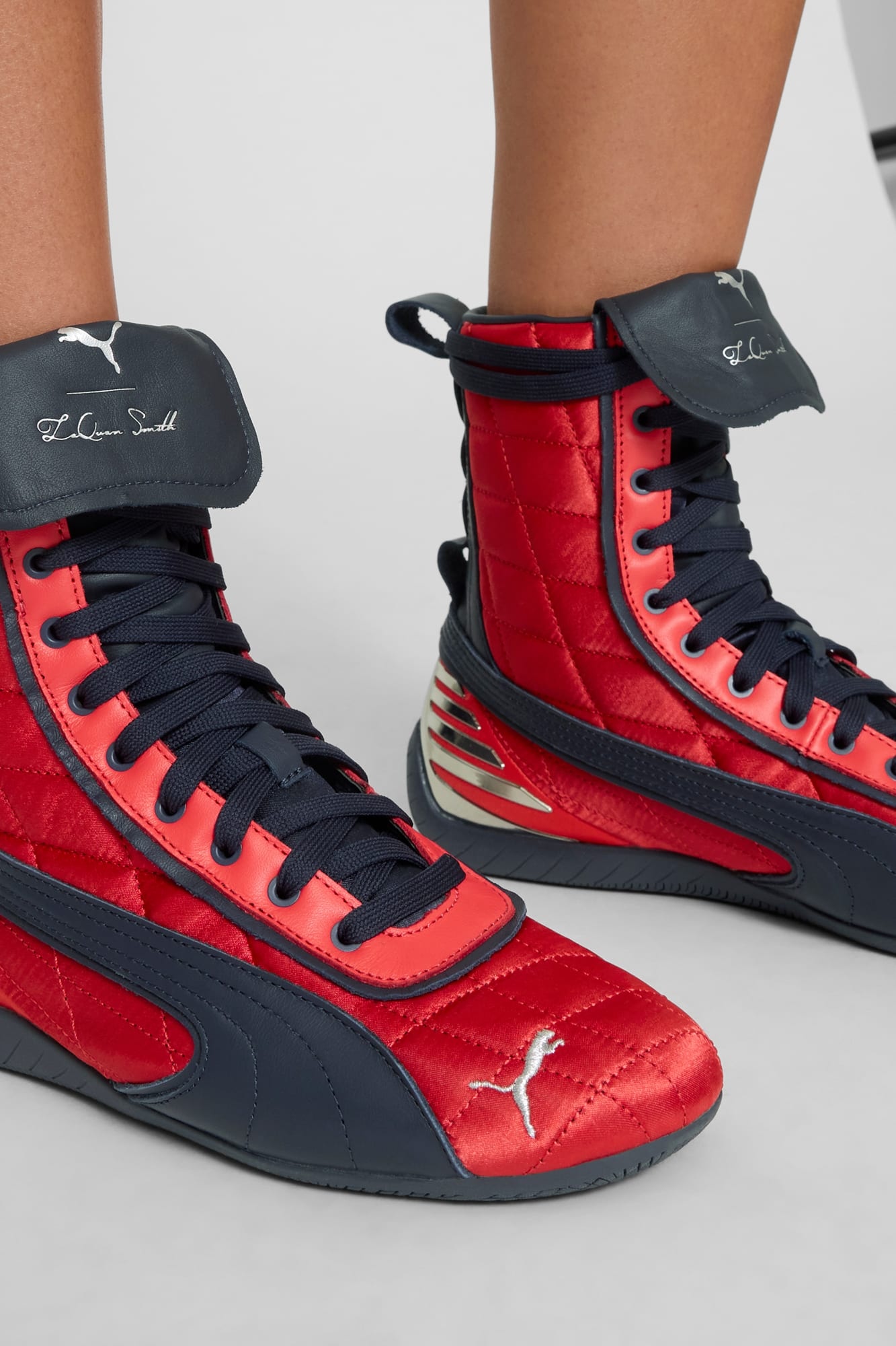 PUMA x LAQUAN SMITH Speedcat Mid Satin Women's Sneakers - 2
