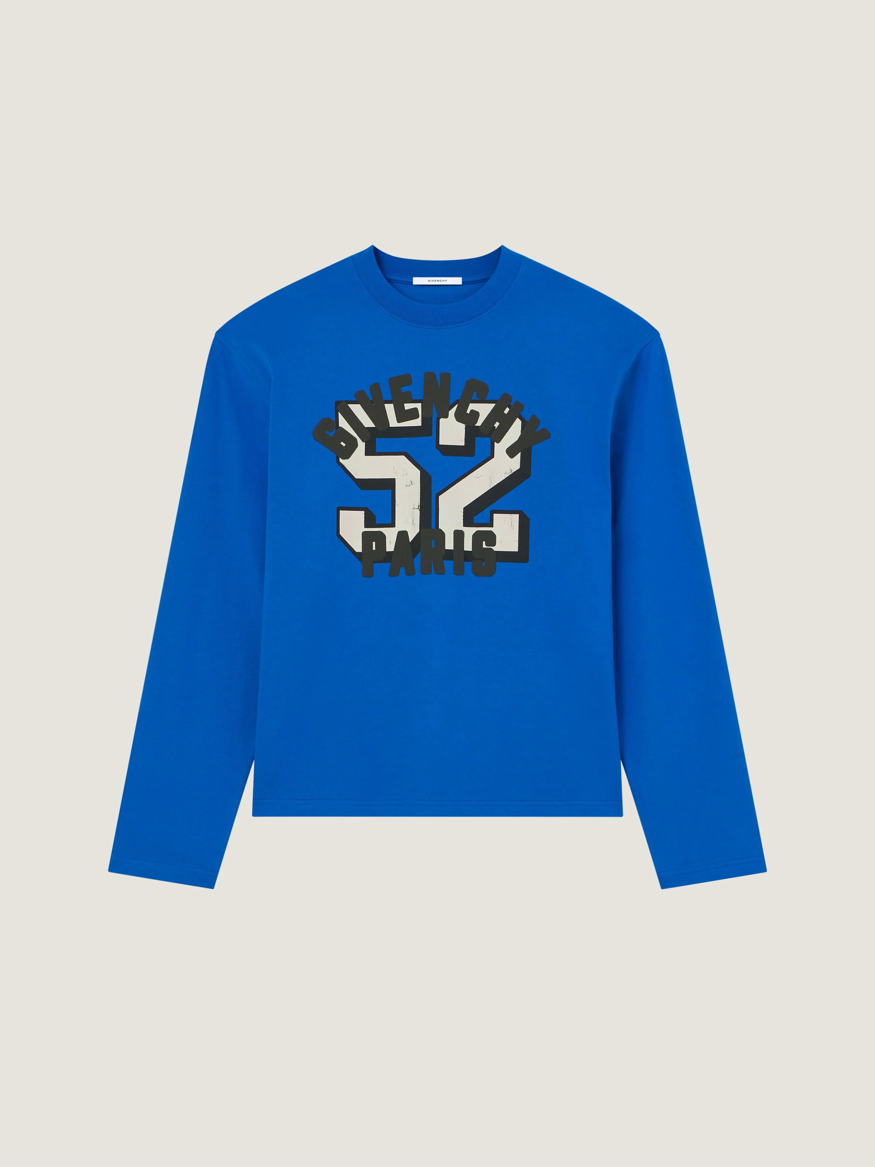 BOXY-FIT T-SHIRT IN COTTON WITH GIVENCHY PARIS 52 PRINT - 1