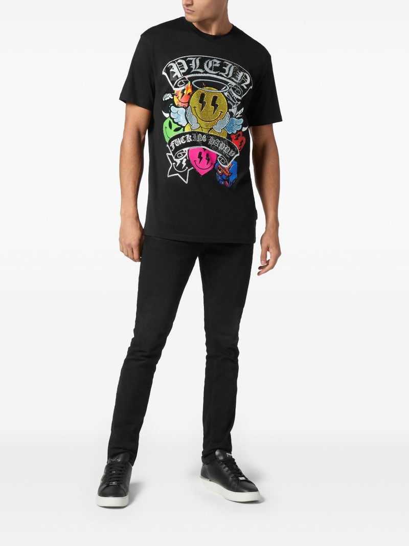 PHILIPP PLEIN Strass Smile T-shirt outlook