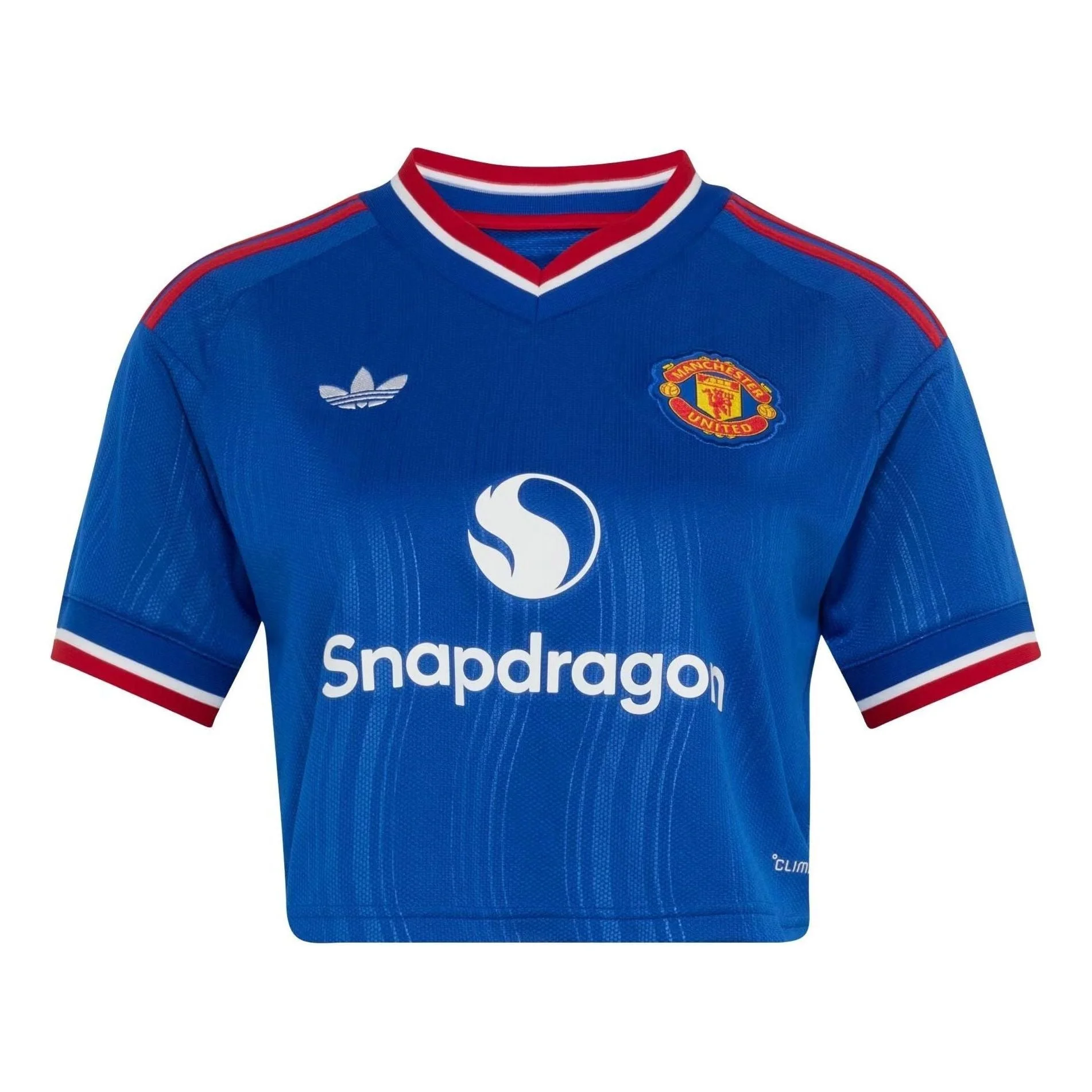 (WMNS) adidas Manchester United 26/27 Away Jersey Crop Asia Sizing 'Royal Blue' KC4788 - 1