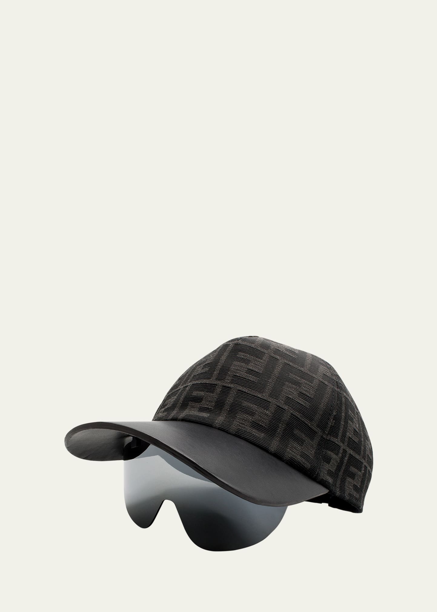 Men's Eyecap Shield Sunglasses with Baseball Cap - 2