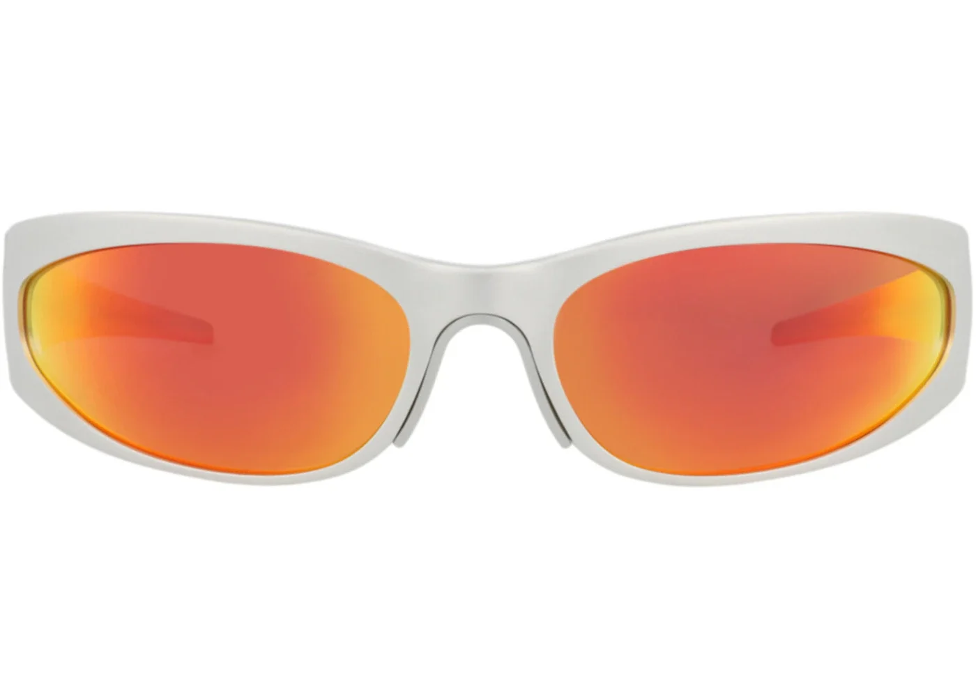 Balenciaga Shield-Frame Alluminium Sunglasses Silver Silver Red (BB0290S-30014536-004) - 1