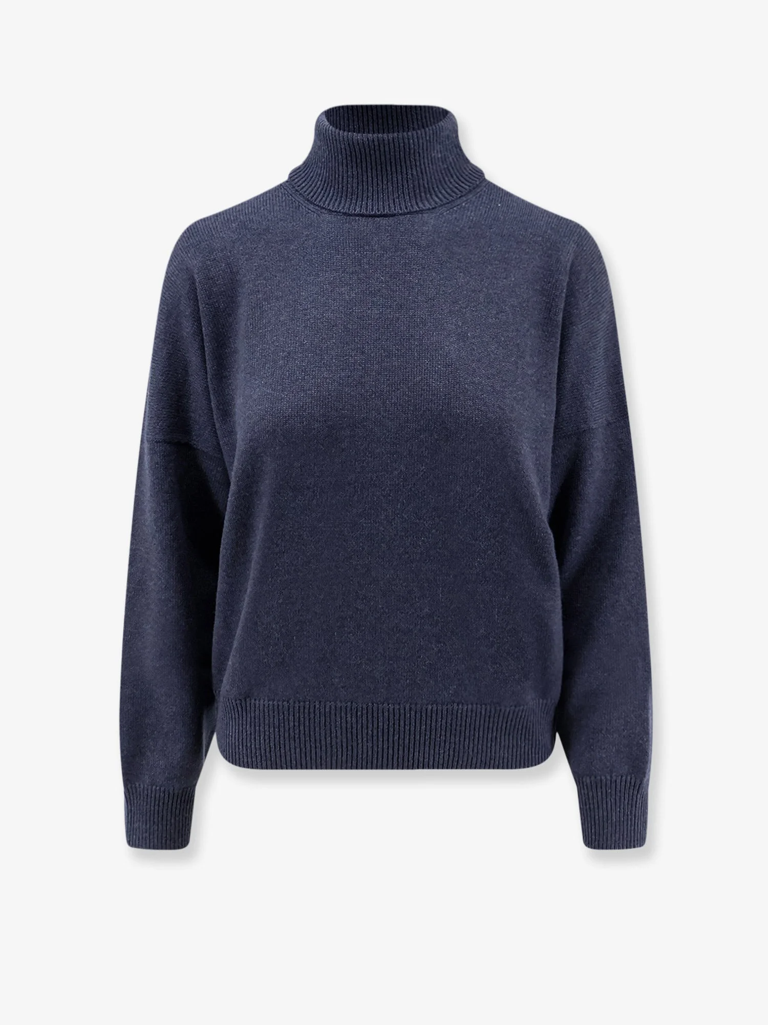 Cashmere Turtleneck With Monili Detail On The Back - 1