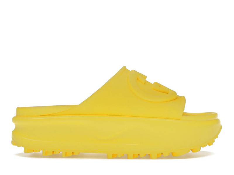 Gucci Interlocking G Slide Yellow (Women's) 1