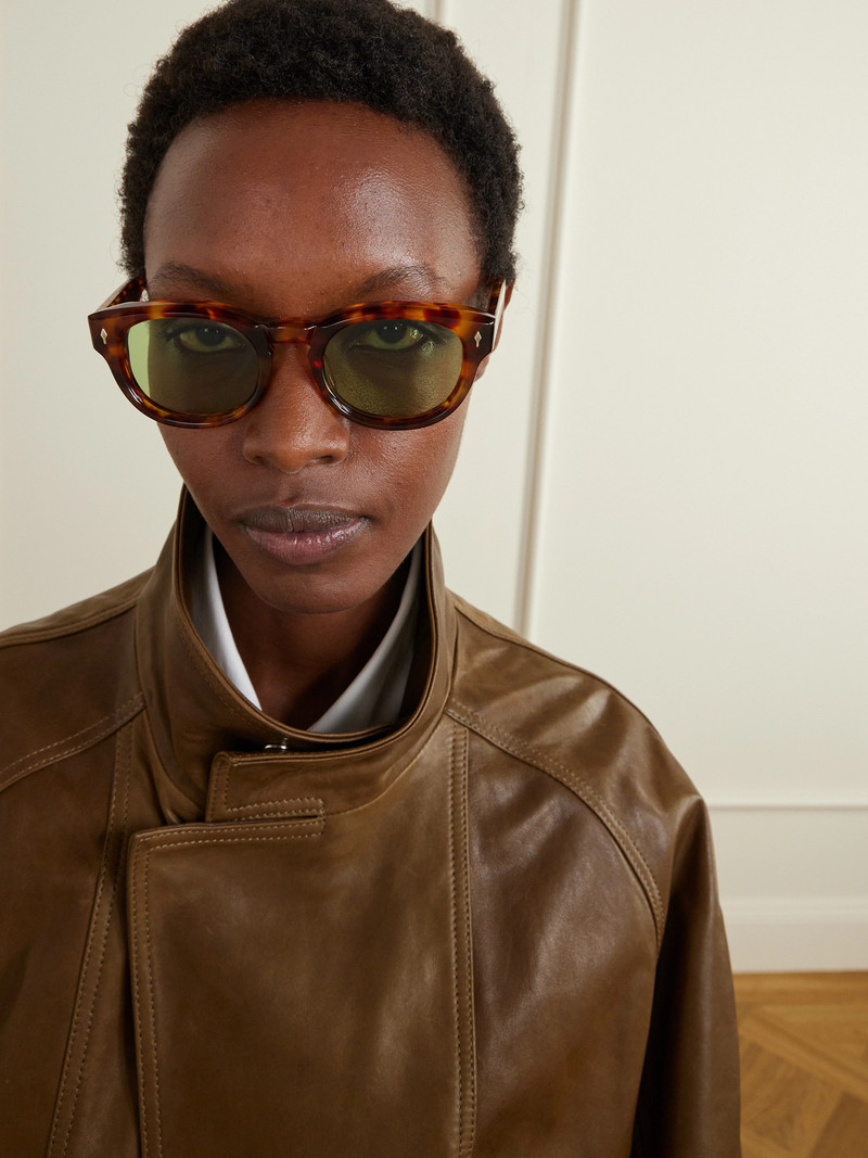 JACQUES MARIE MAGE Dr. Dream Round-frame Tortoiseshell Acetate Sunglasses outlook