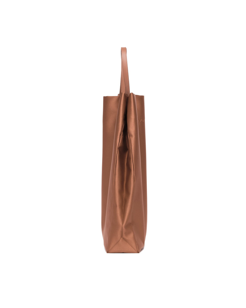 Carven Beige Satin Jeanne Tote Bag outlook