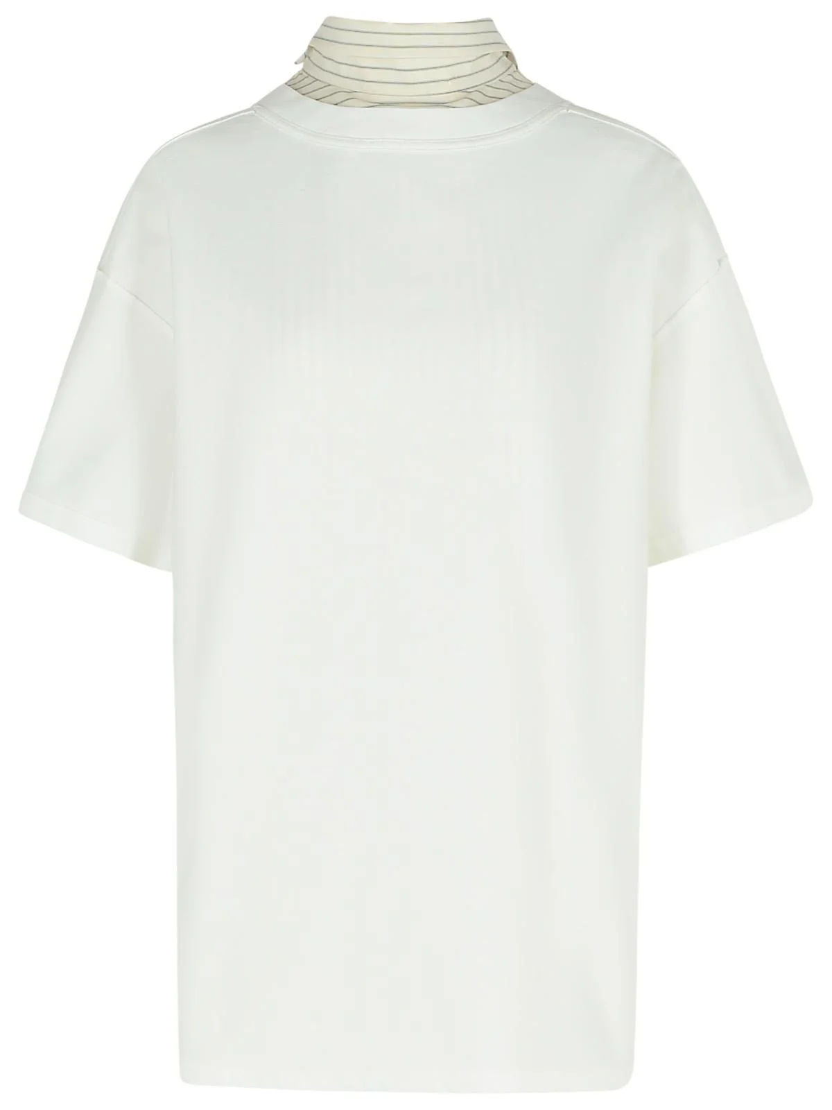 Maison Margiela Inverted Collar Cotton Shirt White - 1