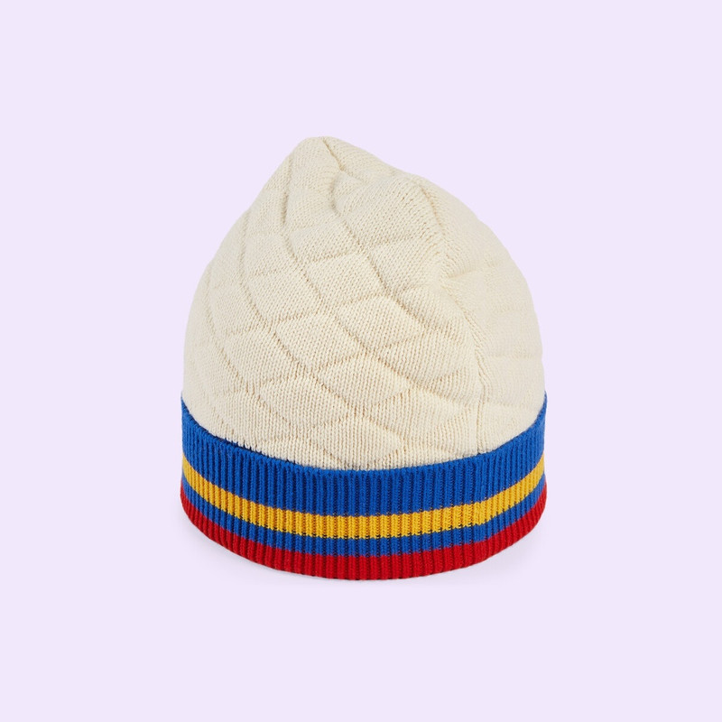 Wool blend hat with skunk 4