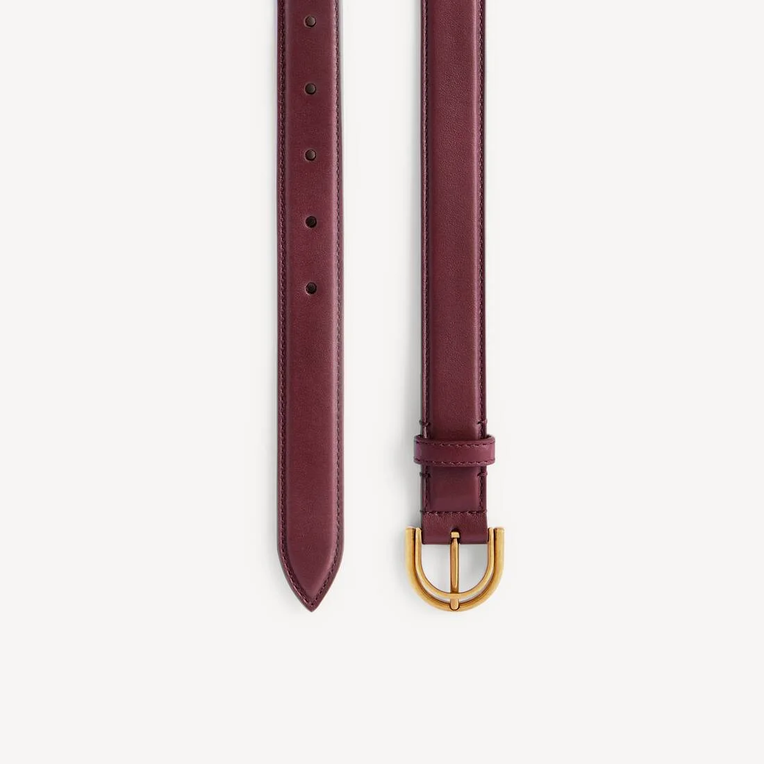 Women's Rodeo Belt in Dark Burgundy - 1