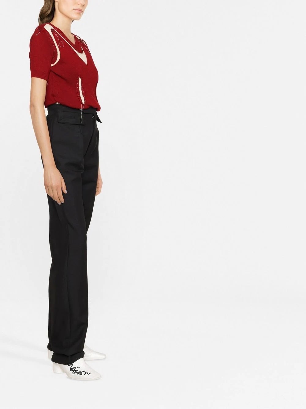 MAISON MARGIELA WOMEN TAILORED STRAIGHT PANTS - 4