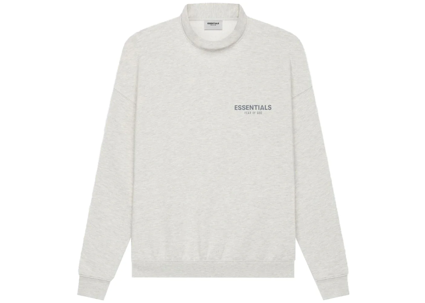 Fear of God Essentials Pullover Mockneck Light Heather Oatmeal - 1