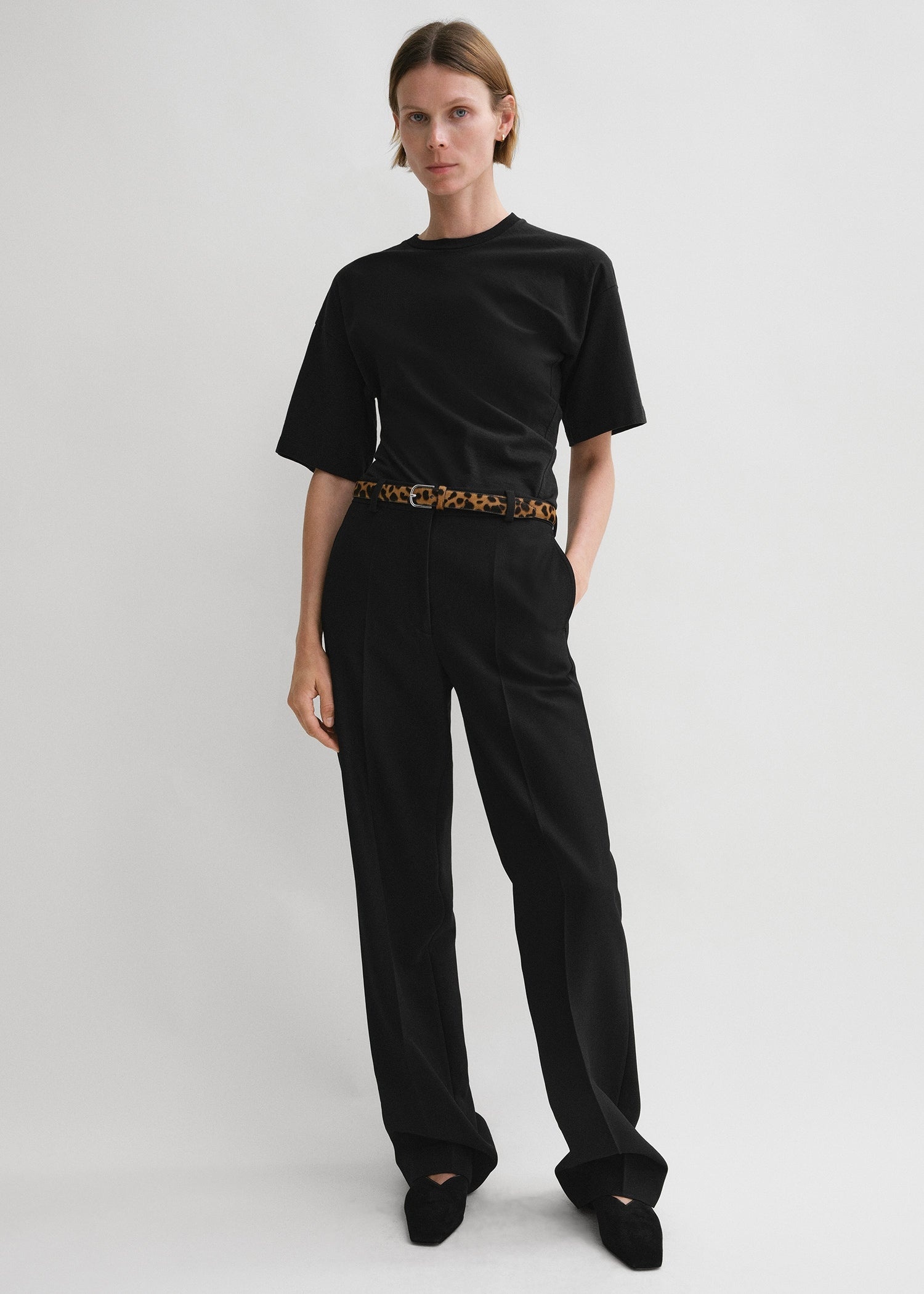 Twisted jersey tee black - 2