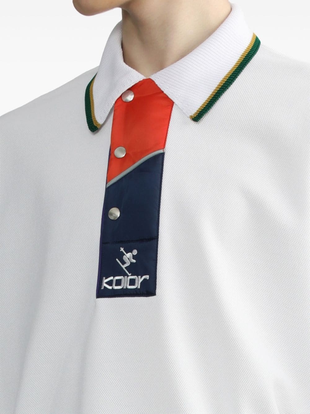 logo-embroidered polo shirt - 5
